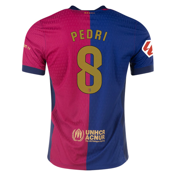 Men's Authentic Nike Pedri Barcelona Home Jersey 24/25