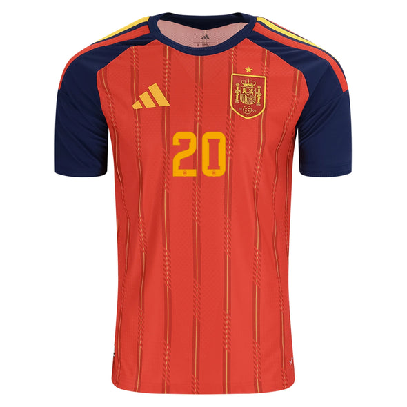 Men's Authentic adidas Pedri Spain Home Jersey 2026 - Ships by 12/10