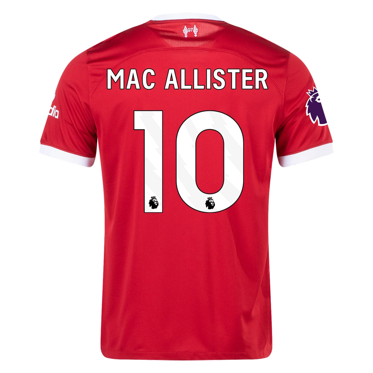 Kid's Replica Nike Mac Allister Liverpool Home Jersey 23/24 DX2766-688 ...