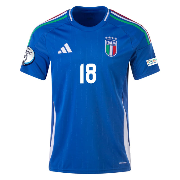 Women's Replica Adidas Barella Italy Home Jersey 2024