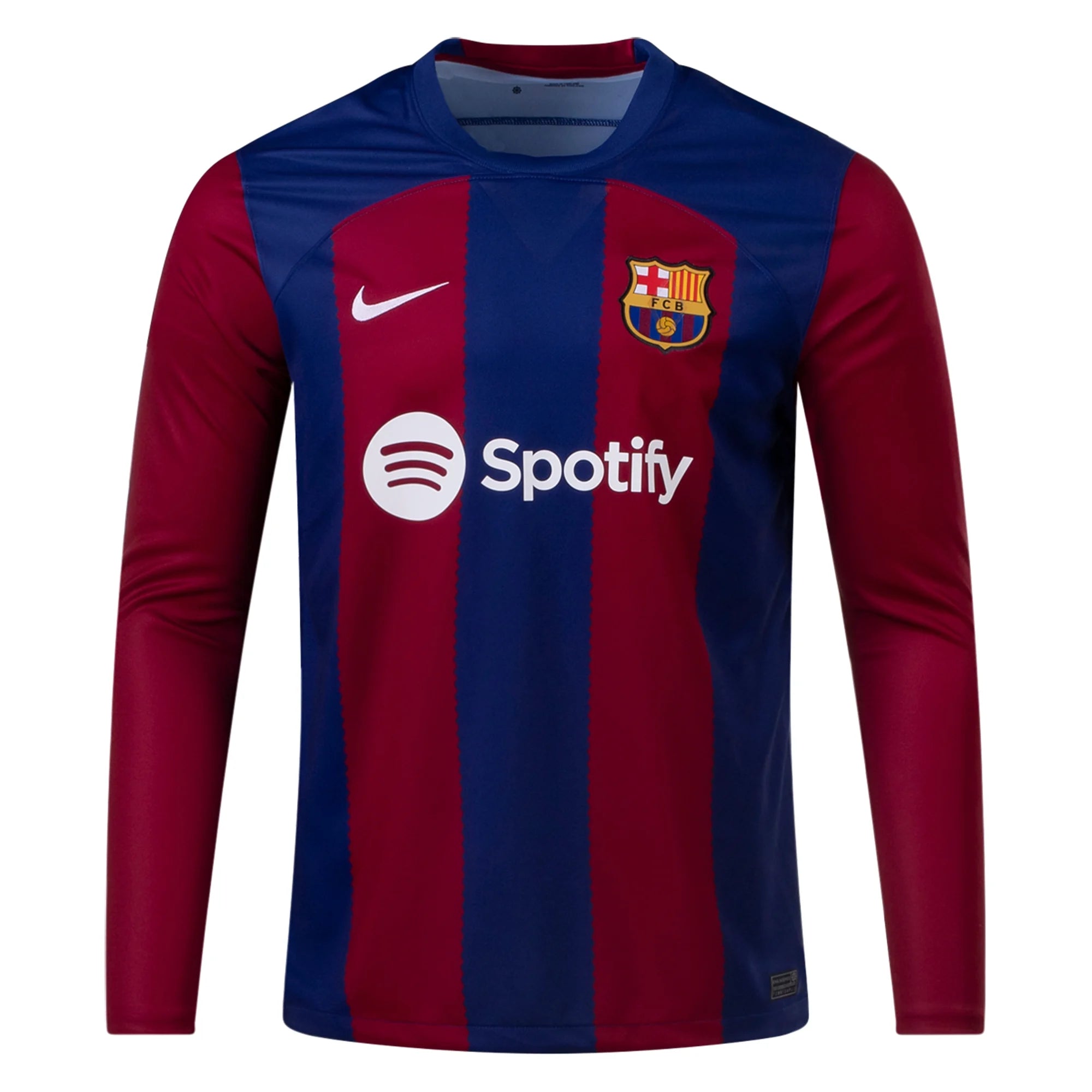 Men s Replica Nike Barcelona Long Sleeve Home Jersey 23 24 DX2636 456 Soccer Zone USA