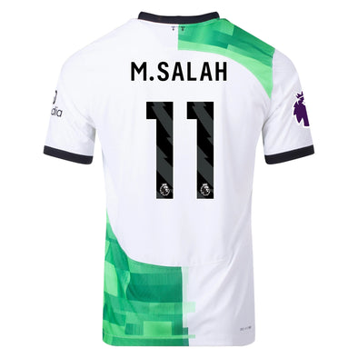 Men's Authentic Nike M. Salah Liverpool Away Jersey 23/24