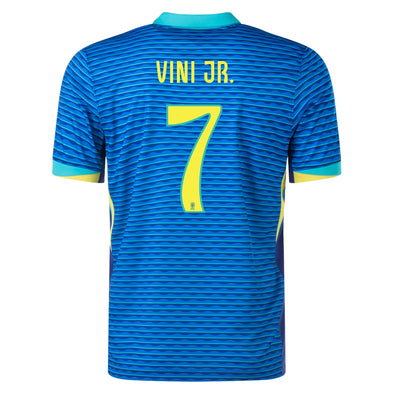 Women's Nike Dri-FIT Soccer Vini Jr. Brazil 2024 Replica Away Jersey