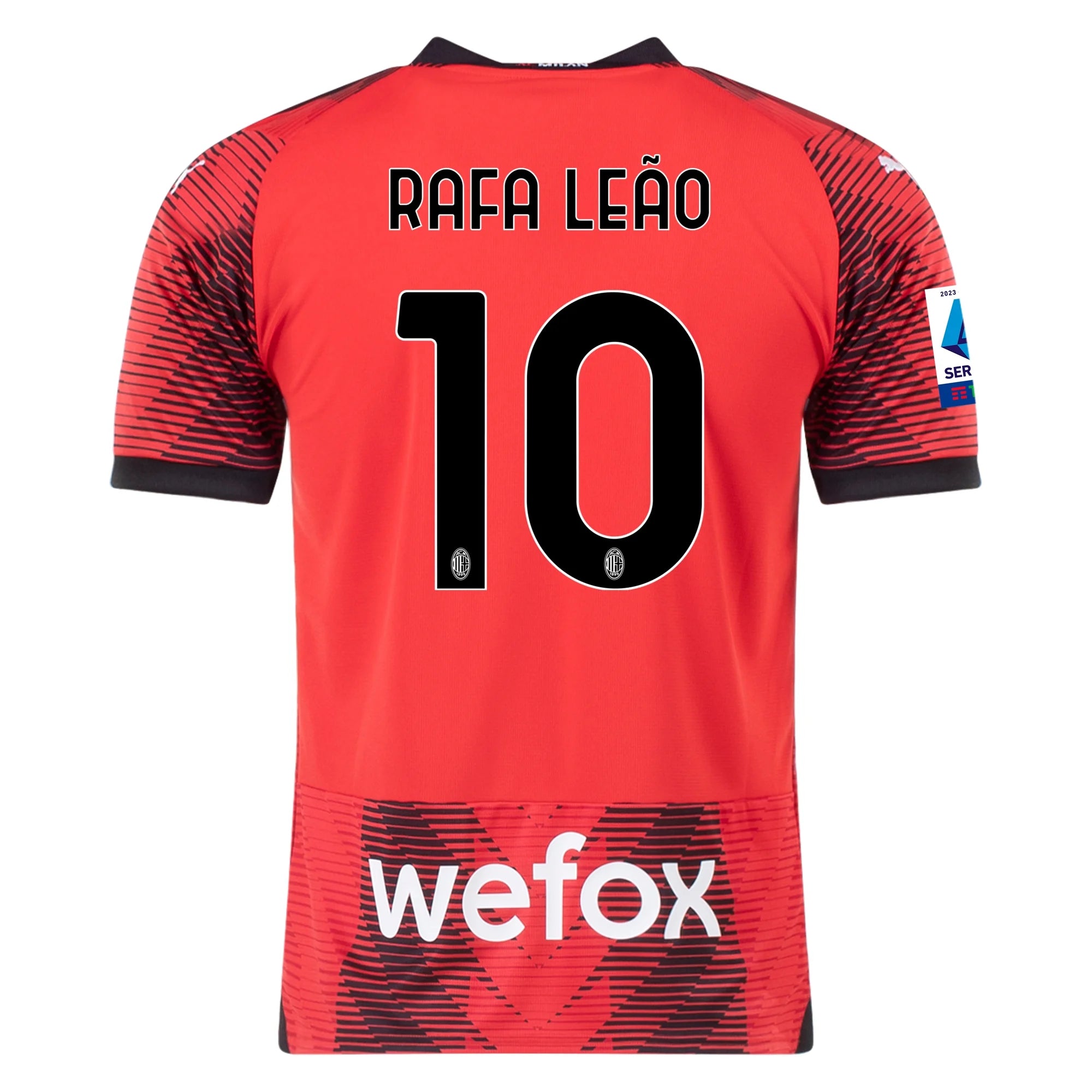 Kid's Replica Puma Rafa Leao AC Milan Home Jersey 23/24 - Youth S