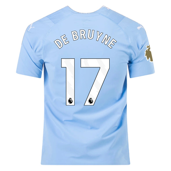 Men's Authentic Puma De Bruyne Manchester City Home Jersey 23/24