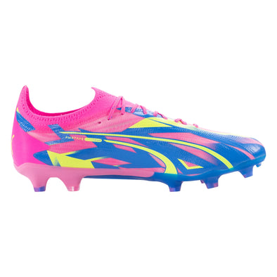 Puma Ultra Ultimate FG/AG Firm Ground Soccer Cleat - Luminous Pink/Ultra Blue/Yellow Alert
