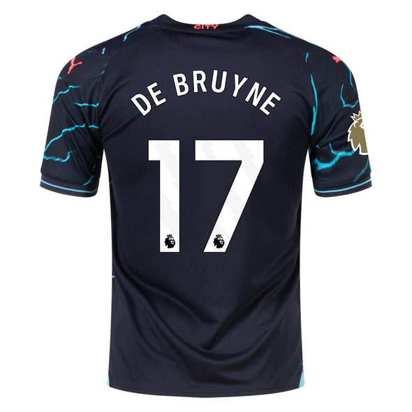 Men's Replica Puma De Bruyne Manchester City Third Jersey 23/24