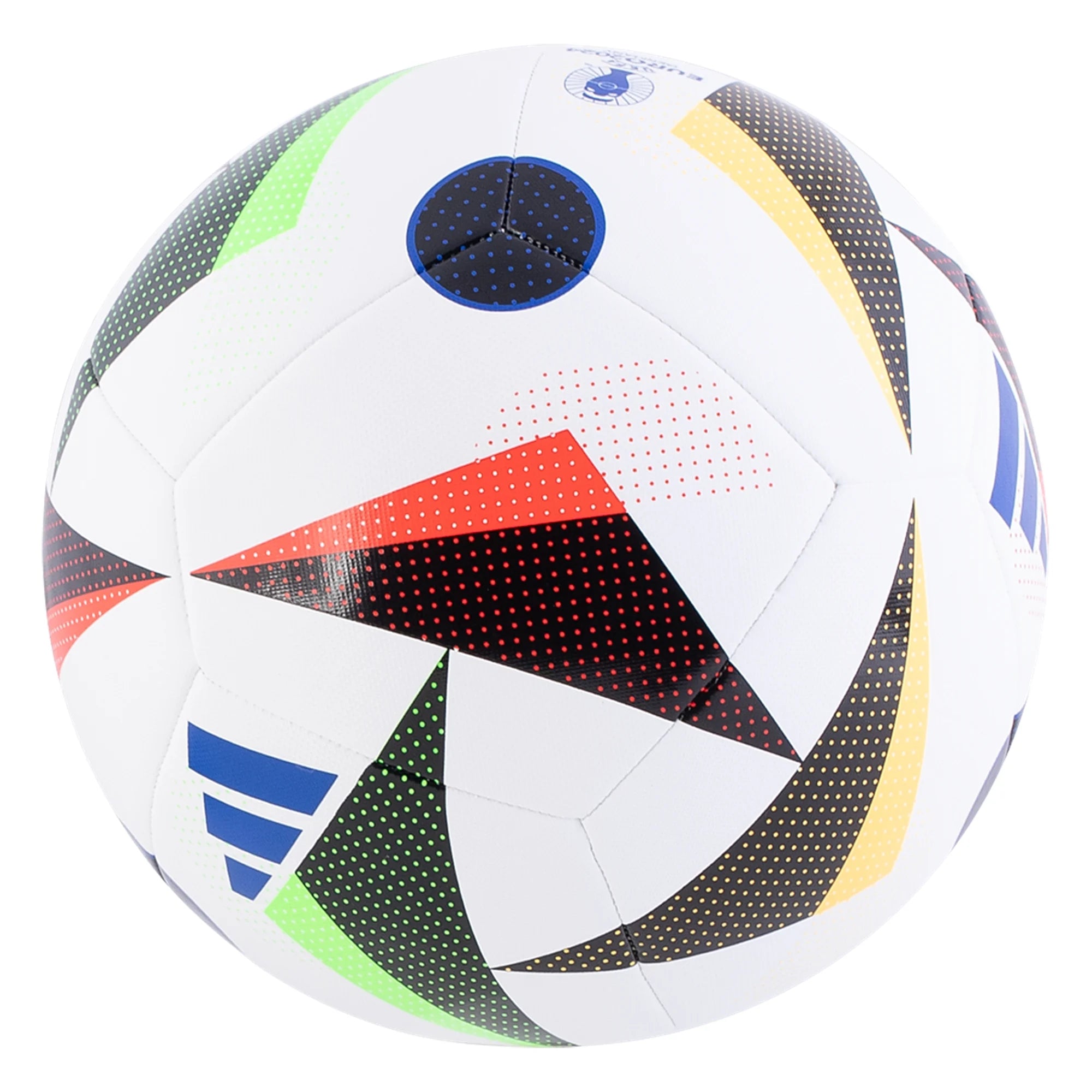 adidas EURO 2024 Fussballliebe Training Ballon de Foot Taille 5 Argenté  Noir Multicolore 