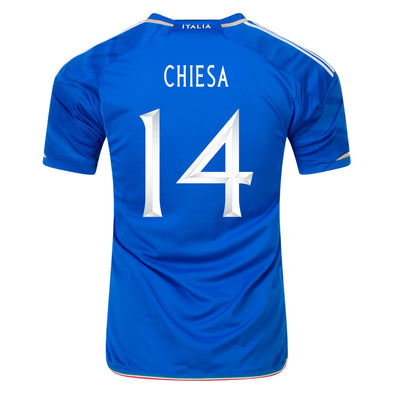 Kid's Replica adidas Chiesa Italy Home Jersey 2023