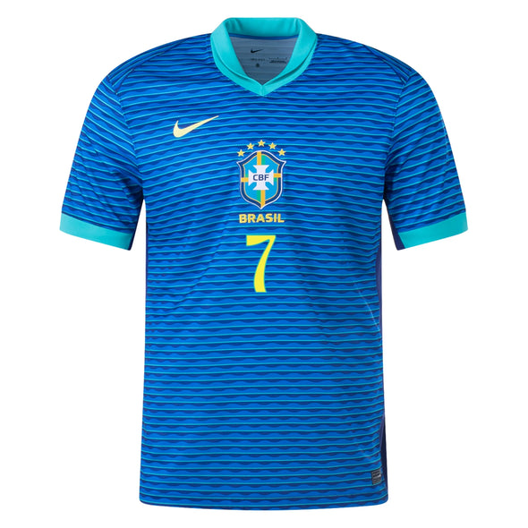 Women's Nike Dri-FIT Soccer Vini Jr. Brazil 2024 Replica Away Jersey