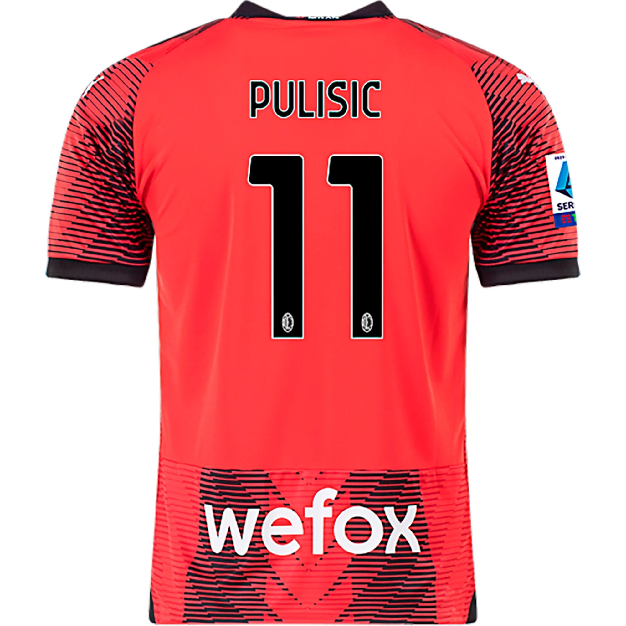 Men s Replica Puma AC Milan Home Pulisic Jersey 23 24 Soccer Zone USA