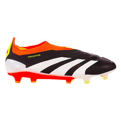 adidas Predator Elite Laceless FG Firm Ground Soccer Cleat - Core Black/White/Solar Red