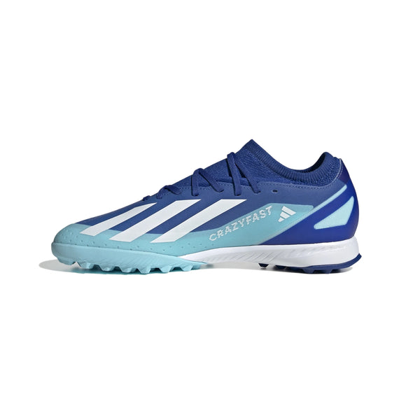 adidas X Crazyfast.3 TF Turf Soccer Cleat- Bright Royal/White/Solar Red