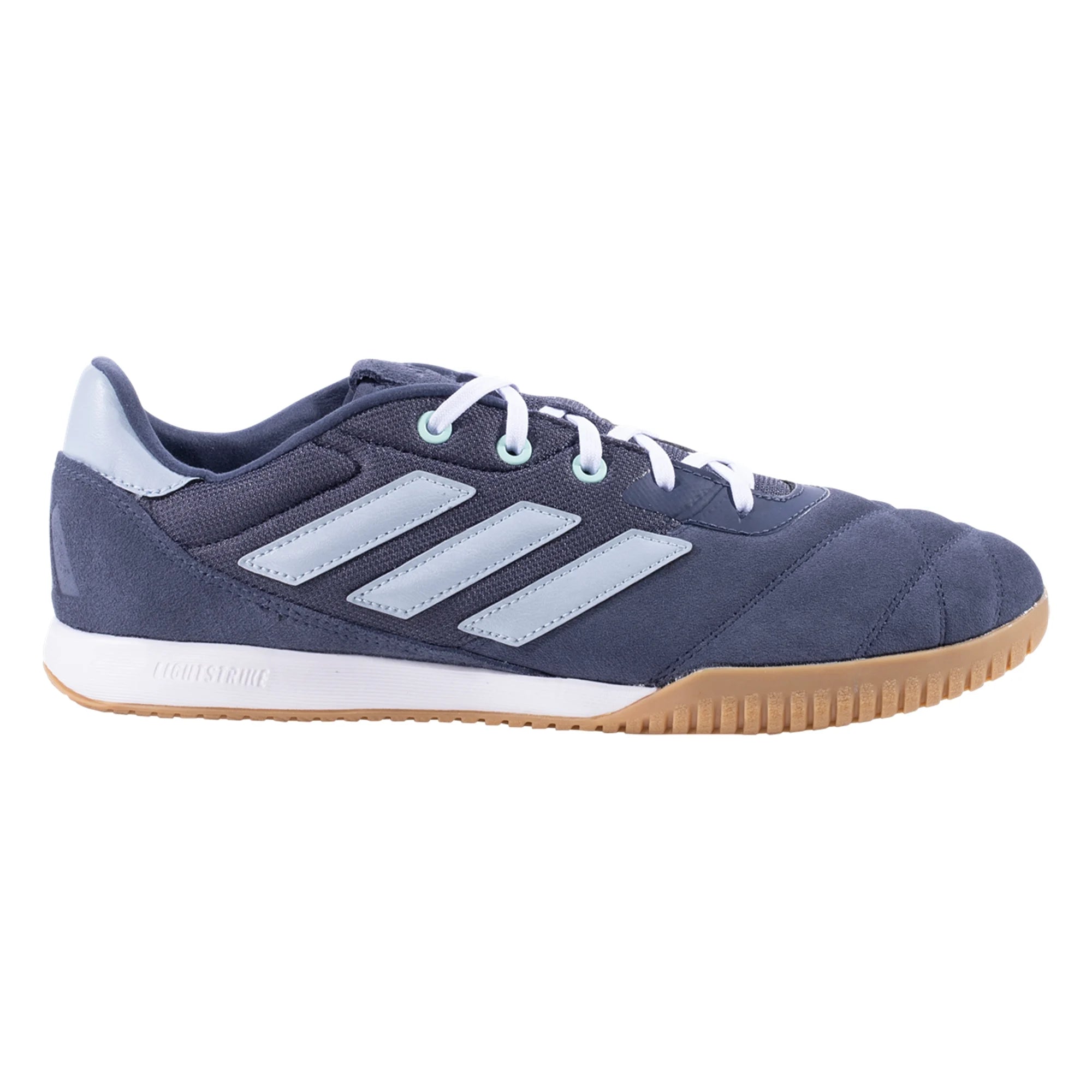 adidas Copa Gloro IN Indoor Soccer Shoe Shadow Navy Wonder Blue Semi Flash Aqua IE1544 Soccer Zone USA