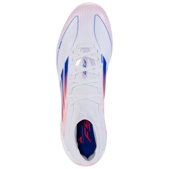 adidas F50 Pro Mid FG Women’s Firm Ground Soccer Cleat - White/Solar Red/Lucid Blue