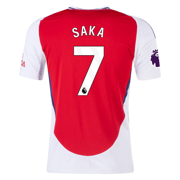 Men's Replica Adidas Saka Arsenal Home Jersey 24/25