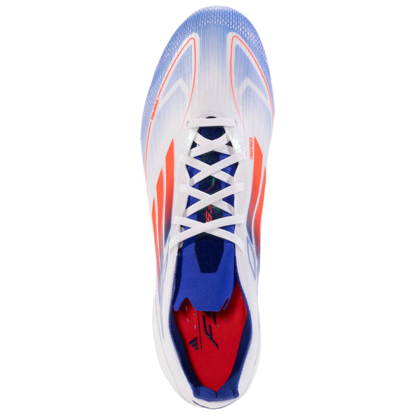 adidas F50 Pro FG Firm Ground Soccer Cleat White/Solar Red/Lucid Blue