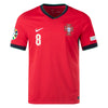 Men's Nike Dri-FIT Soccer Portugal 2024 Replica B.Fernandes Home Jersey