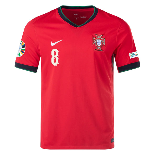 Women's Nike Dri-FIT Soccer Portugal 2024 Replica B.Fernandes Home Jersey