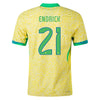 Women's Nike Dri-FIT Soccer Endrick Brazil 2024 Replica Home Jersey