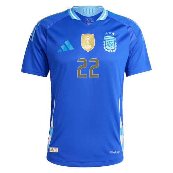 Men's Authentic Adidas L. Martinez Argentina Away Jersey 2024