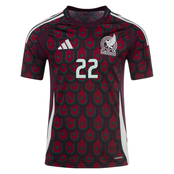 Men's Replica Adidas H. Lozano Mexico Home Jersey 2024