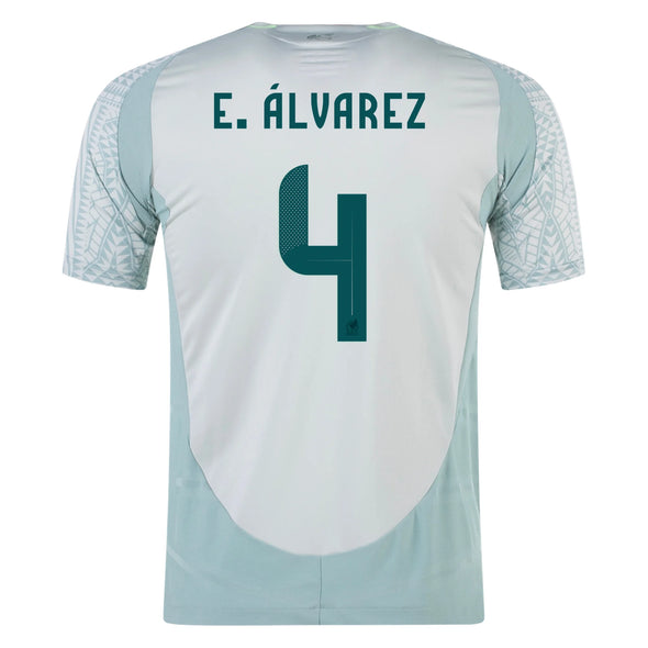 Men's Replica Adidas E. Alvarez Mexico Away Jersey 2024