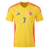 Kid's Replica Adidas L.Diaz Colombia Home Jersey 2024