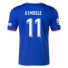 Men's Authentic Nike Dembele France Home Jersey 2024