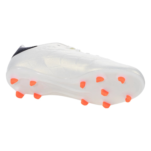adidas Copa Pure 2 League FG Junior Firm Ground Soccer Cleat - Ivory/Core Black/Solar Red