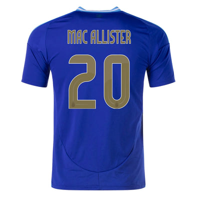 Women's Replica Adidas Mac Allister Argentina Away Jersey 2024