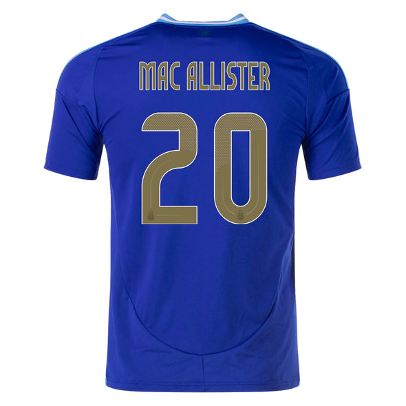 Women's Replica Adidas Mac Allister Argentina Away Jersey 2024