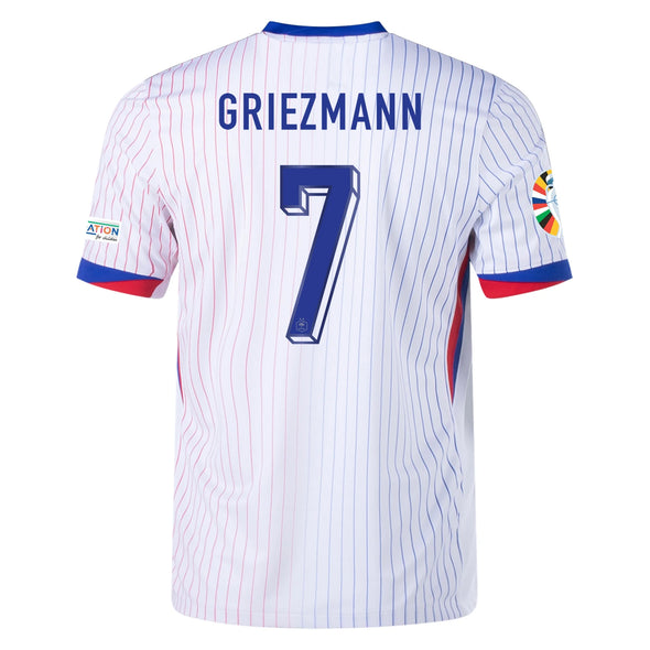 Men's Authentic Nike Griezmann France Away Jersey 2024