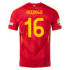 Men's Authentic Adidas Rodrigo Spain Home Jersey 2024