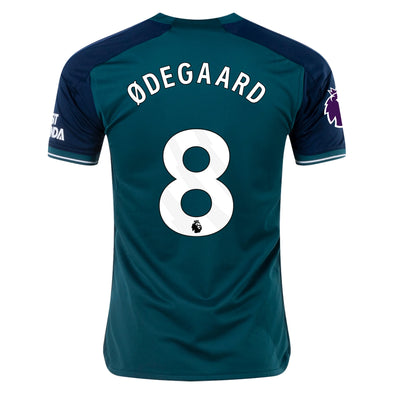Kid's Replica Adidas Odegaard Arsenal Third Jersey 23/24- With Epl Patches