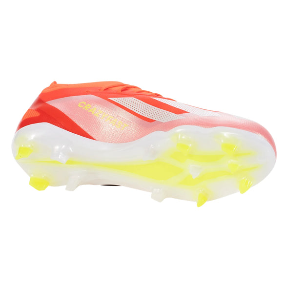 adidas X CrazyFast Elite FG Junior Firm Ground Soccer Cleat - Solar Red/White/Solar Yellow