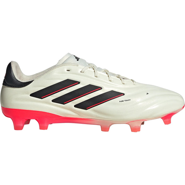 adidas Copa Pure 2 Elite FG Firm Ground Soccer Cleat - Ivory/Core Black/Solar Red