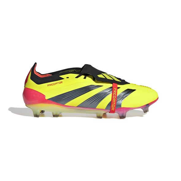 adidas Predator Elite Fold Tounge FG Firm Ground Soccer Cleat - Solar Yellow/Core Black/Solar Red