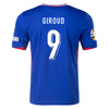 Men's Authentic Nike Giroud France Home Jersey 2024