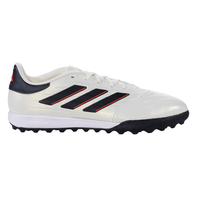 adidas Copa Pure 2 League TF Turf Soccer Cleat - Ivory/Core Black/Solar Red