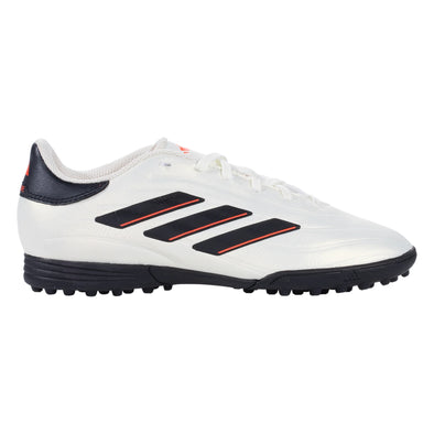 adidas Copa Pure 2 League TF Junior Turf Soccer Cleat - Ivory/Core Black/Solar Red