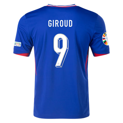 Men's Replica Nike Giroud France Home Jersey 2024