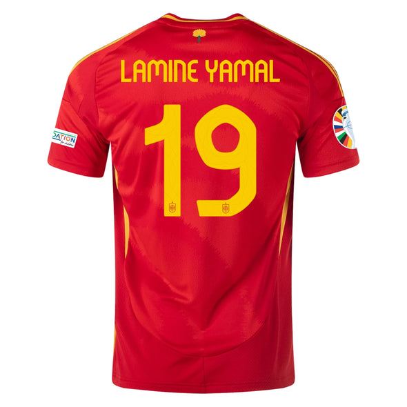 Men's Authentic Adidas Lamine Yamal Spain Home Jersey 2024