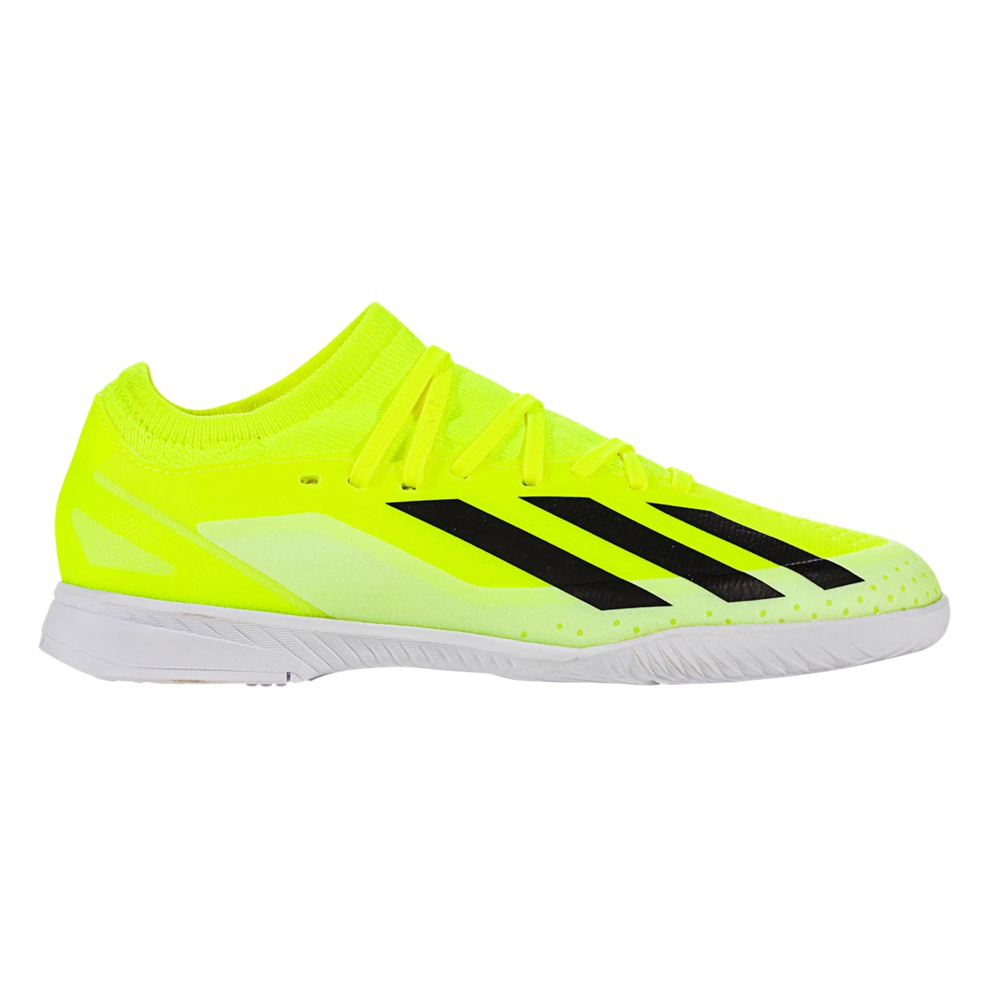 adidas X CrazyFast League IN Junior Indoor Soccer Shoe Solar Yellow Core Black White IF0701 Soccer Zone USA