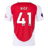 Men's Authentic Adidas Rice Arsenal Home Jersey 24/25