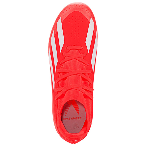adidas X CrazyFast League FG Junior Firm Ground Soccer Cleat - Solar Red/White/Solar Yellow