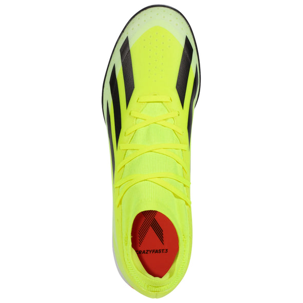 adidas X Crazyfast League TF Turf Soccer Cleat - Solar Yellow/Core Black/White