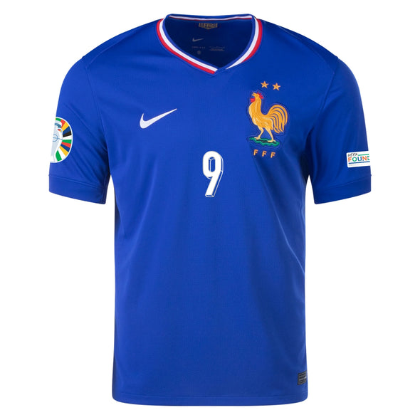 Men's Authentic Nike Giroud France Home Jersey 2024