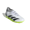 adidas Predator Accuracy.3 FG Junior Firm Ground Soccer Cleat - White/Core Black/Lucid Lemon