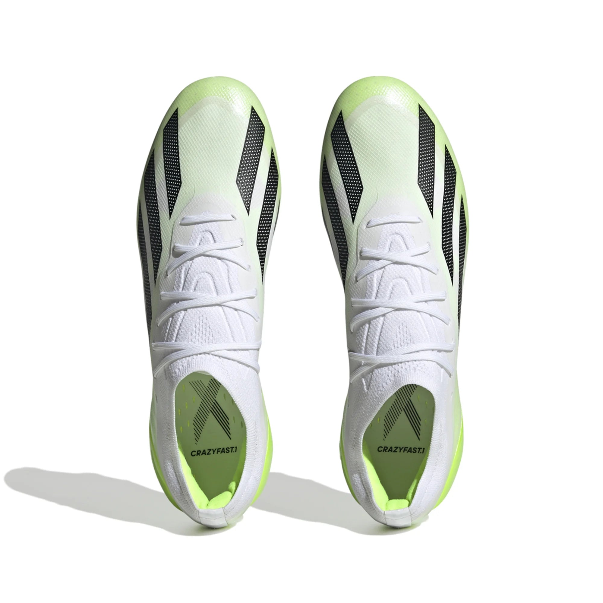adidas X CrazyFast.1 FG Firm Ground Soccer Cleat - White/Core adidas X CrazyFast.1 FG Firm Ground Soccer Cleat - White/Core
